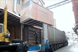 Погрузка климатической камеры объемом 10000л для отправки Заказчику